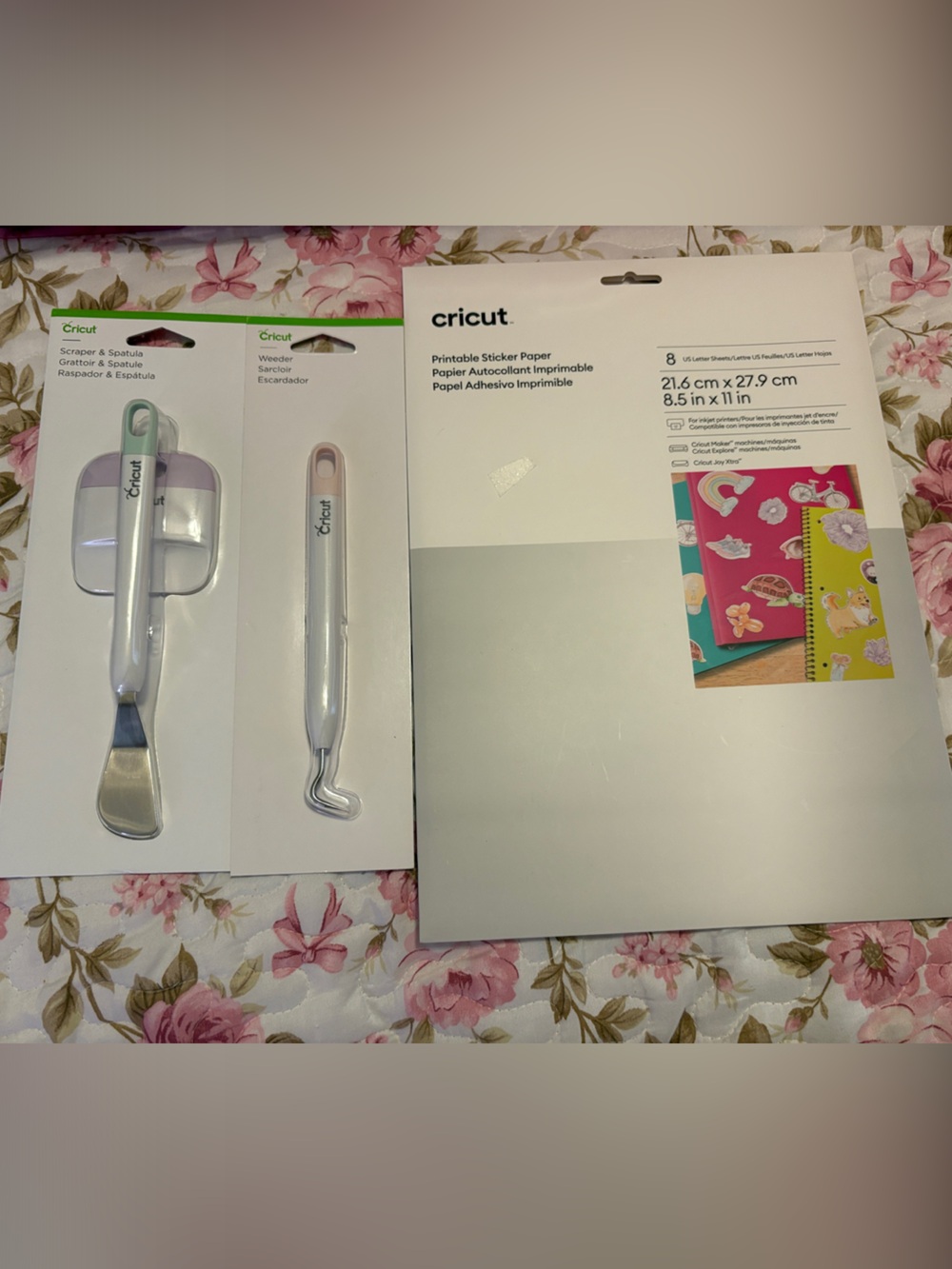 Cricut Tools and Sticker Sheet Bundle